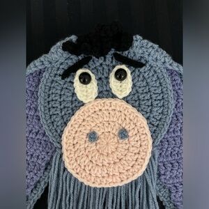 Eeyore from Winnie the Pooh Handmade Crochet Dreamcatcher Wall Hanging. Disney